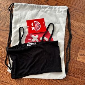 Joah Brown White Rumble x Rib CropCami s/m NWT + Bag